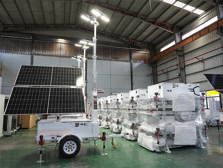 Mobile Solar Light Tower For Parking Lot best