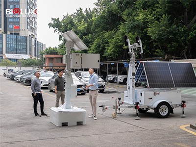 HiSOLO Solar Light Towers dekker Spanias behov for utleie av utstyr:-Inspeksjon på stedet