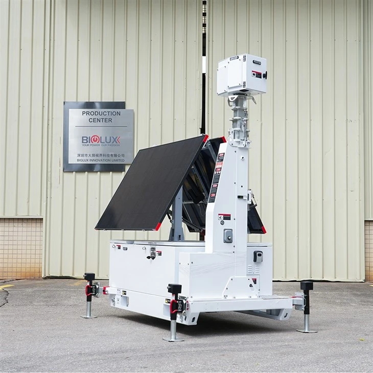 Hiskid Portable Solar Powered Surveillance Tower
