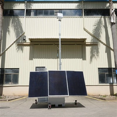 HiCUBE Off Grid 3*450W Solar Security Cctv Tower