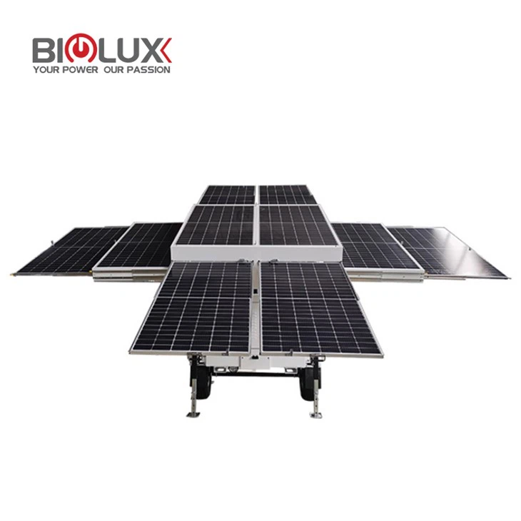 Bærbar solcellegenerator for gårder