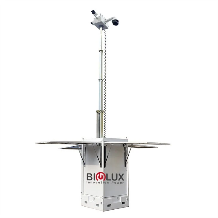 Cuboid CCTV Tower For Communications
