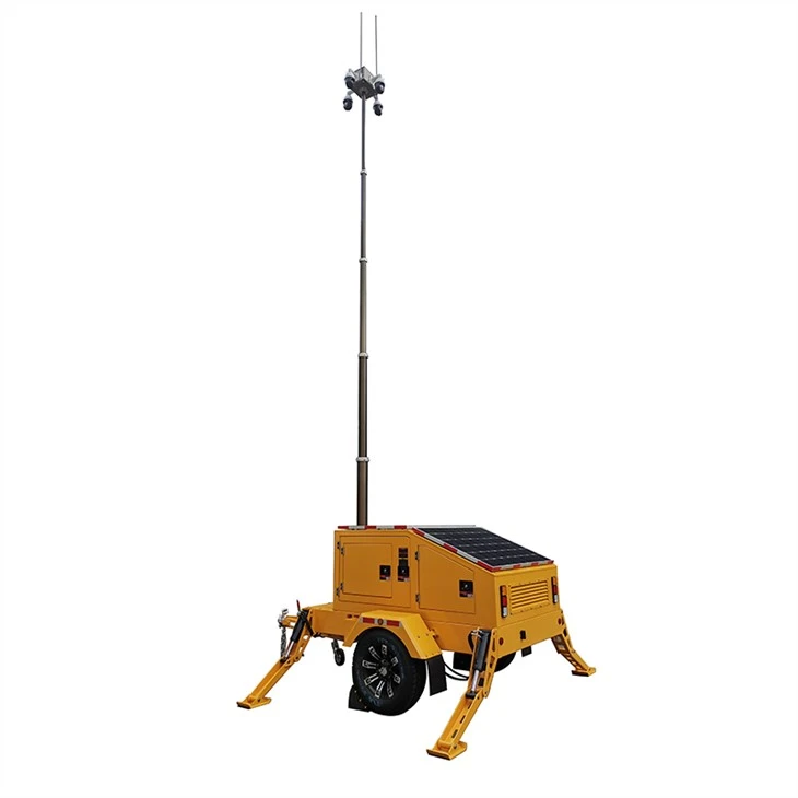 Hydraulisk utrigger Solar CCTV Trailer