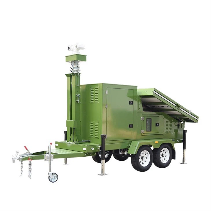 Mobile Solar Trailer 4 Panel Can Stall Camera Or Light