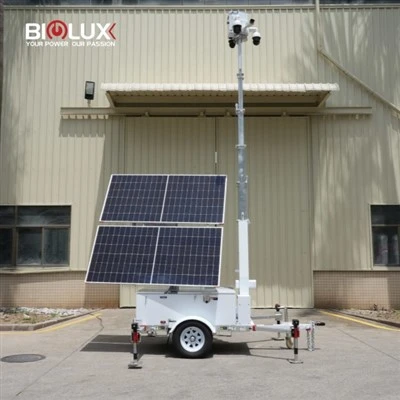 HISOLO Heavy-Duty Mobile Solar CCTV Trailer